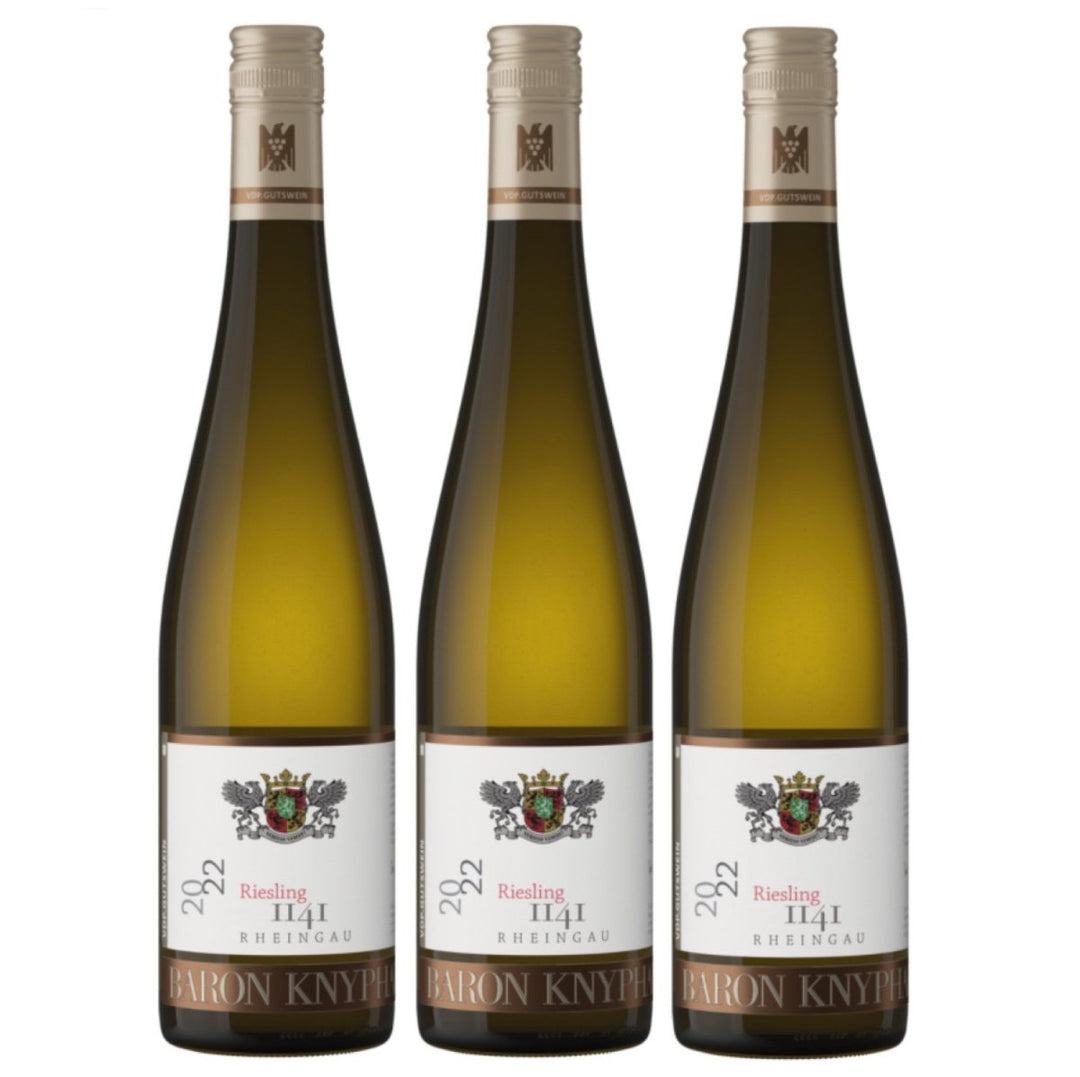 Baron Knyphausen Riesling 1141 VDP.GUTSWEIN Weisswein trocken Rheingau Deutschland (3 x 0,75l) - Versanel -