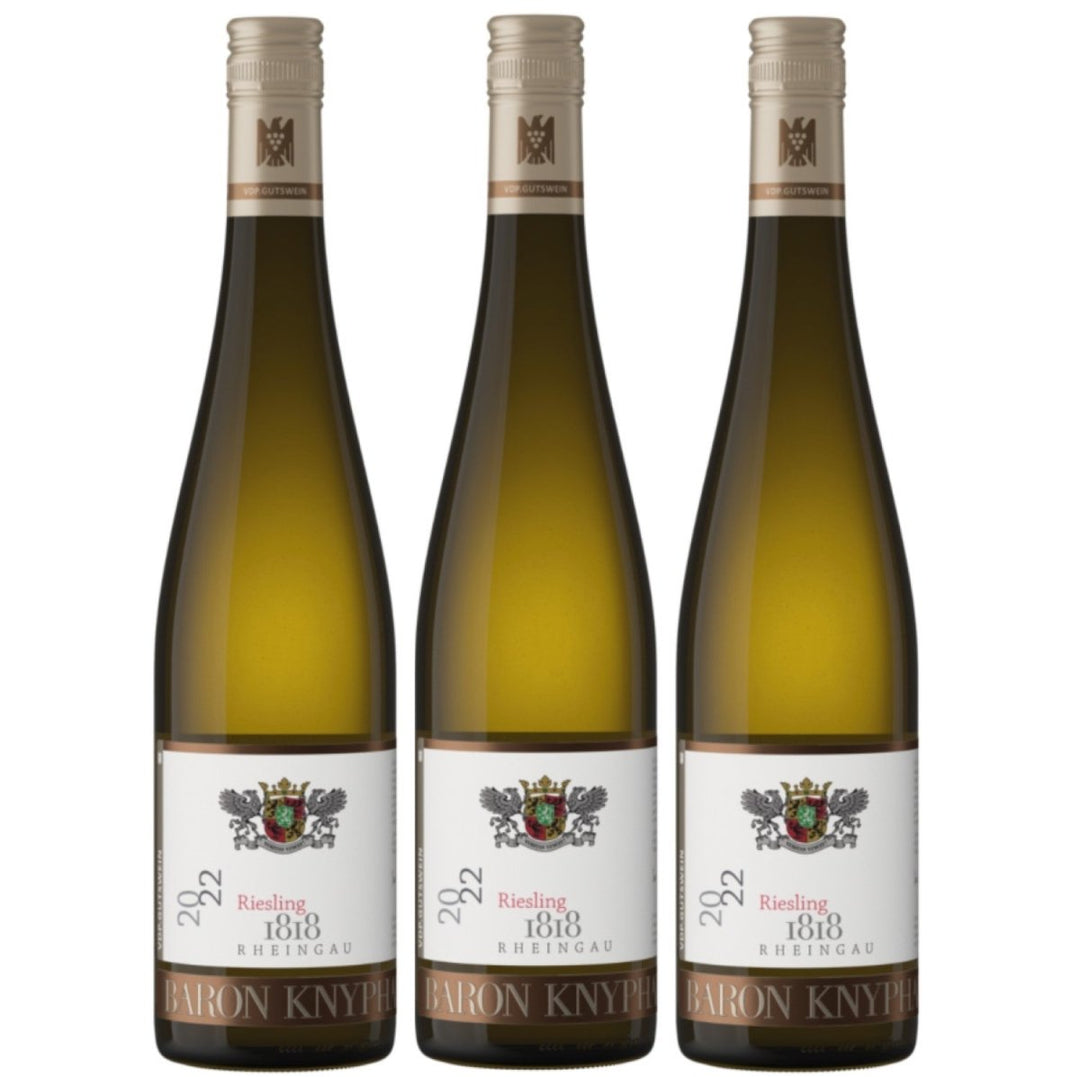 Baron Knyphausen Riesling 1818 VDP.GUTSWEIN Weisswein Feinherb Rheingau Deutschland (3 x 0,75l) - Versanel -