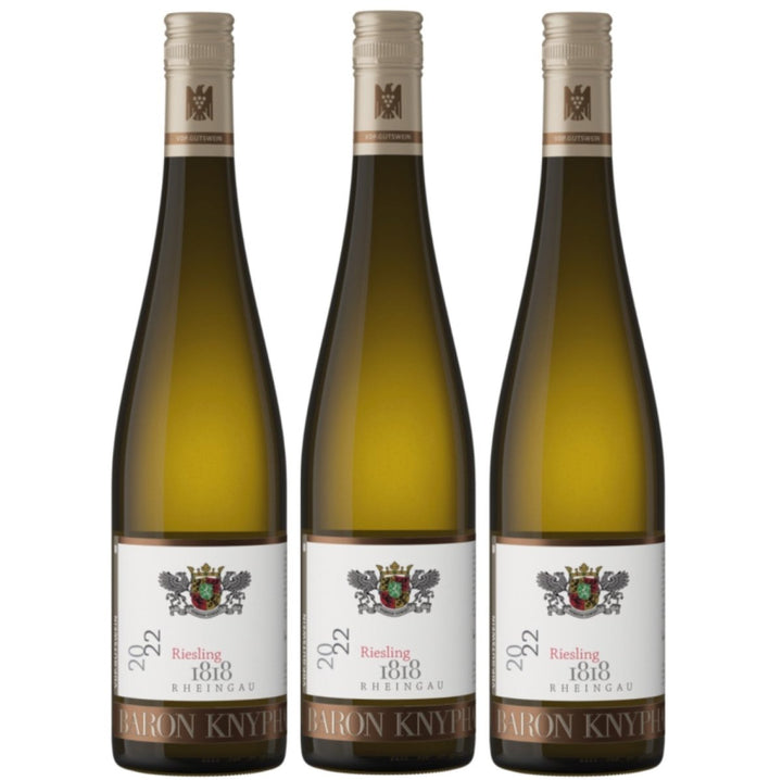 Baron Knyphausen Riesling 1818 VDP.GUTSWEIN Weisswein Feinherb Rheingau Deutschland (3 x 0,75l) - Versanel -