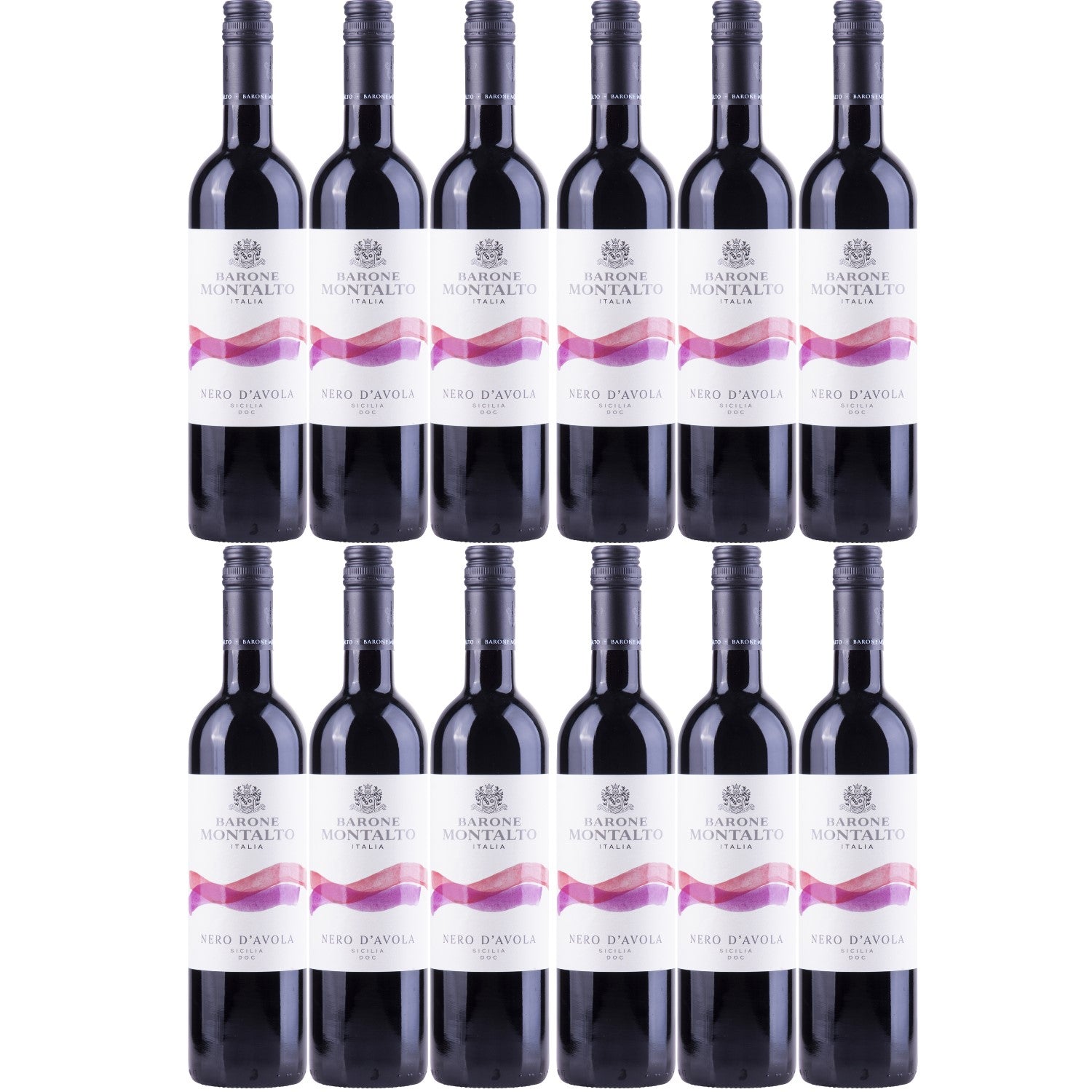 Barone Montalto Nero D'Avola Sicilia Rotwein Wein Trocken IGT Italien (12 x 0,75l) - Versanel -