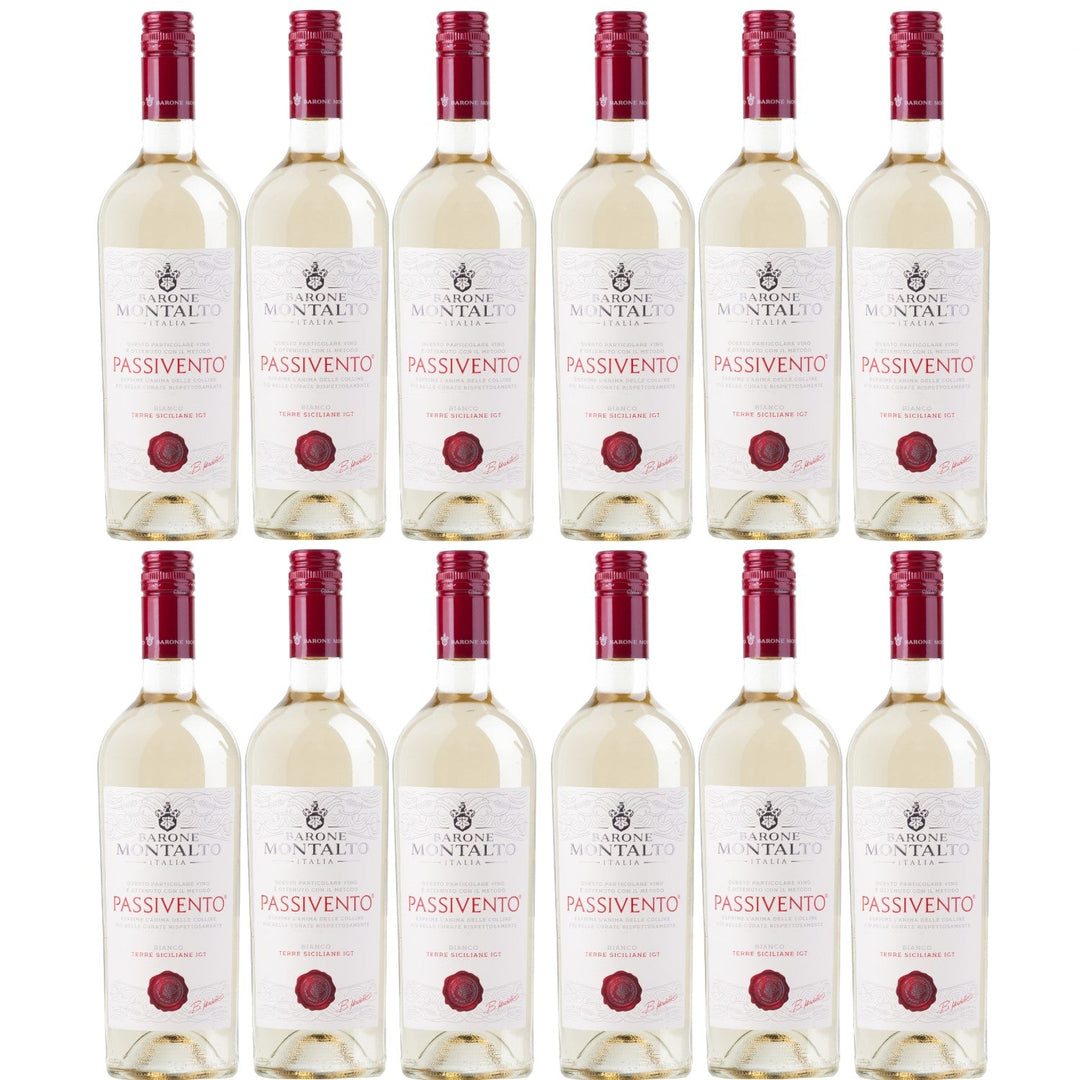 Barone Montalto Passivento Bianco Terre Siciliane IGT Weißwein Wein halbtrocken (12 x 0.75l) - Versanel -