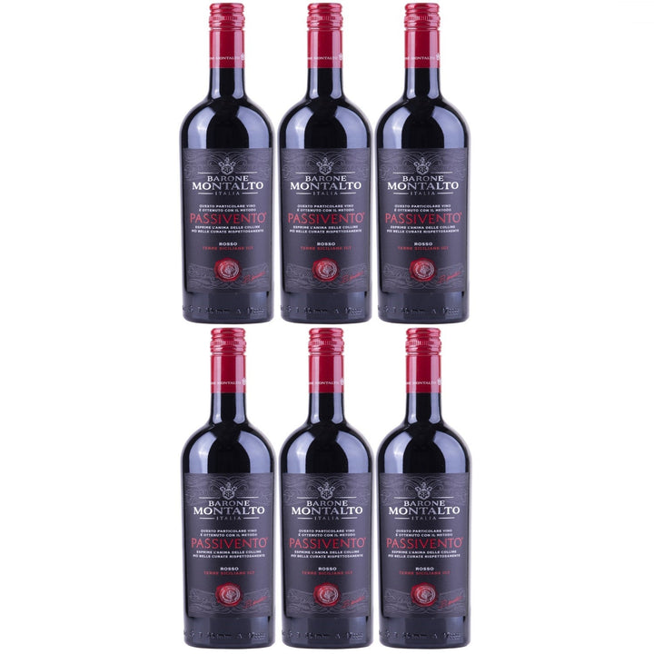 Barone Montalto Passivento Rosso Terre Siciliane IGT Rotwein Wein halbtrocken (6 x 0.75l) - Versanel -