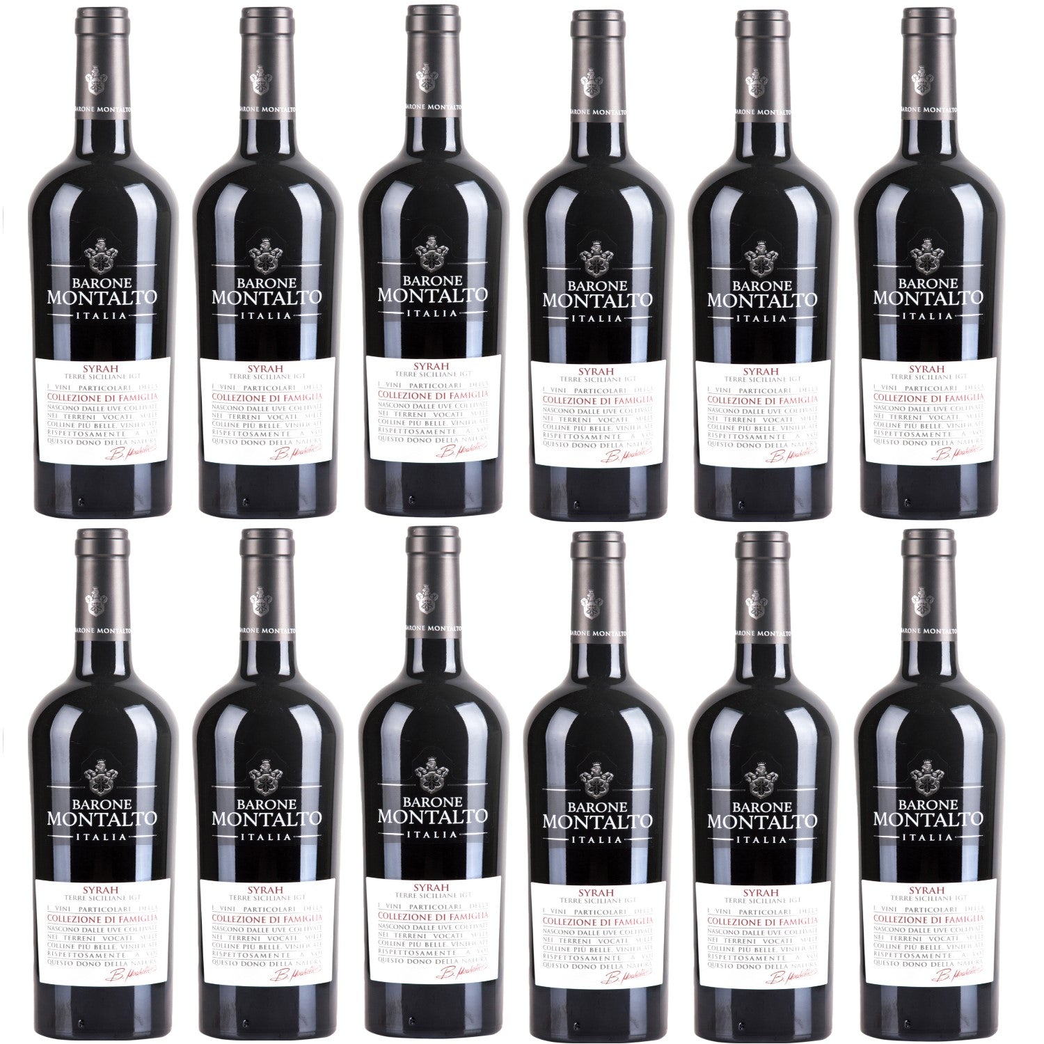 Barone Montalto Syrah Terre Siciliane IGT Rotwein Wein halbtrocken Italien (12 x 0.75l) - Versanel -