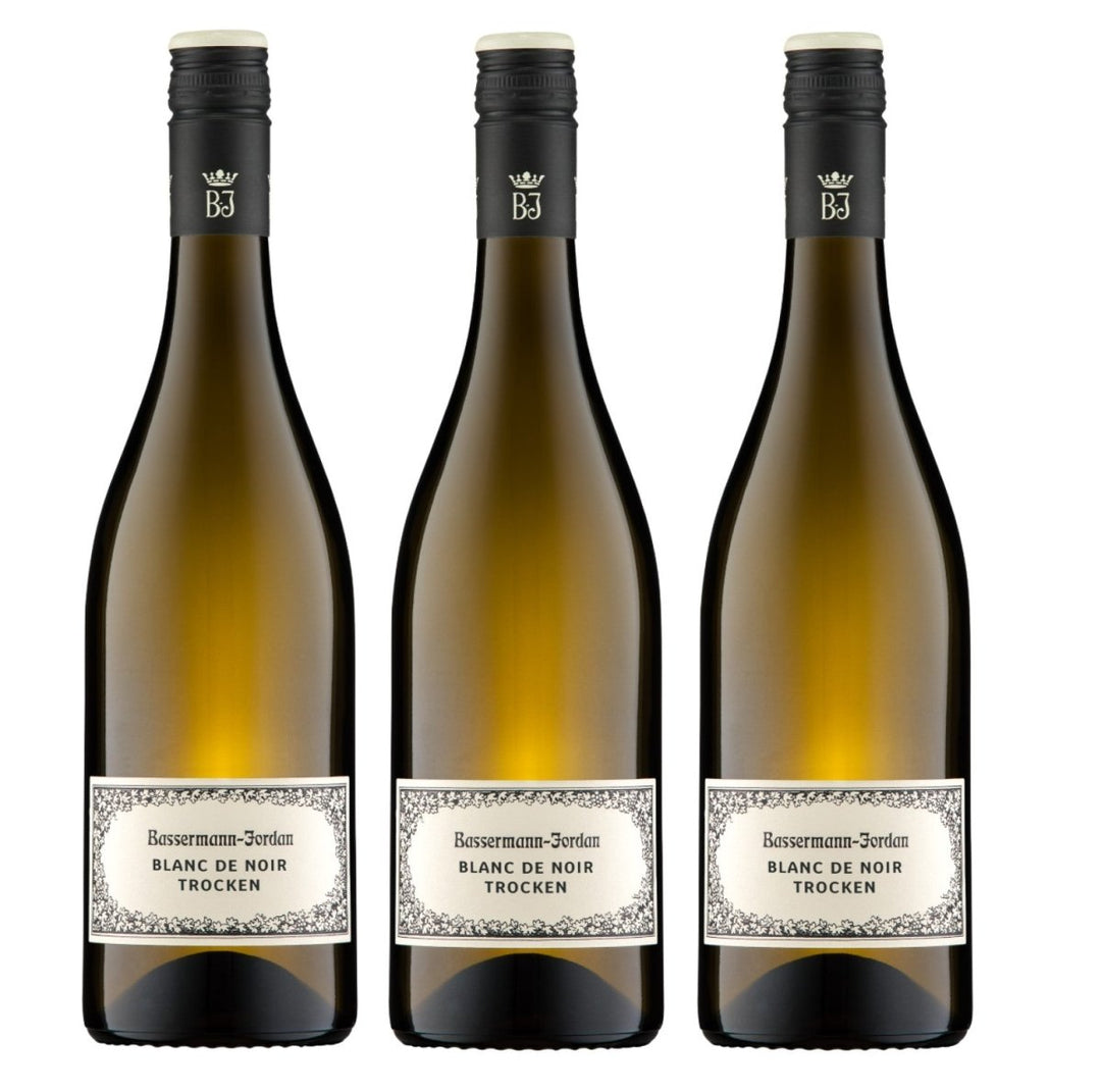 Bassermann-Jordan Blanc de Noir Weißwein Wein Trocken Pfalz Deutschland (3 x 0,75l) - Versanel -