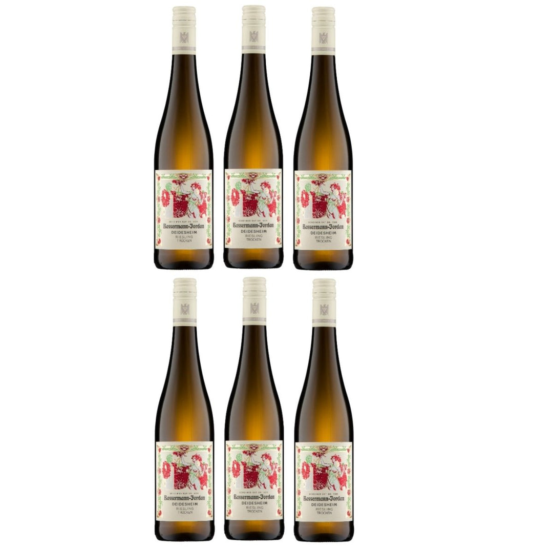 Bassermann-Jordan Deidesheim Riesling VDP Ortswein Weißwein Trocken Pfalz Deutschland (6 x 0,75l) - Versanel -