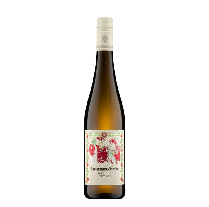 Bassermann-Jordan Riesling VDP Gutswein Weißwein Trocken Pfalz Deutschland (3 x 0,75l) - Versanel -