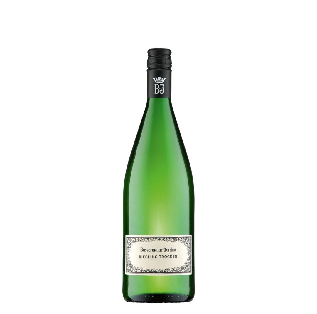 Bassermann-Jordan Riesling Weißwein Wein Trocken Pfalz Deutschland (3 x 1,0l) - Versanel -