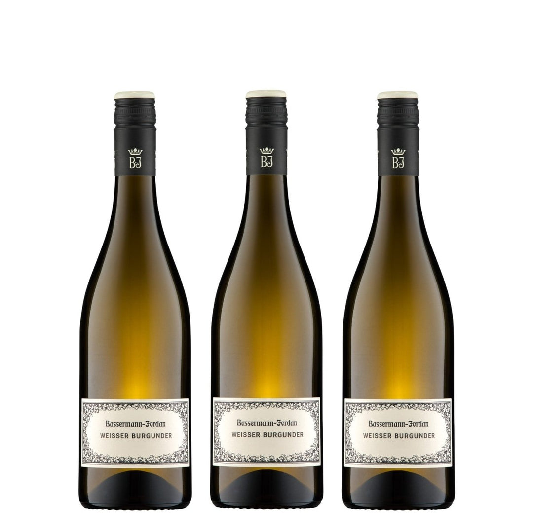 Bassermann-Jordan Weißer Burgunder Weißwein Wein Trocken Pfalz Deutschland (3 x 0,75l) - Versanel -