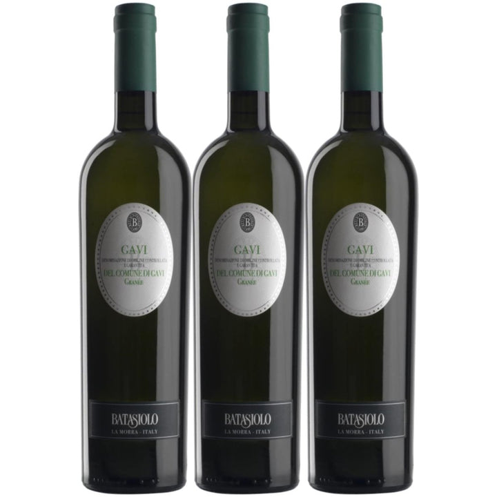 Batasiolo Gavi di Gavi Granée DOCG Weißwein Wein trocken Italien (3x 0,75l) - Versanel -