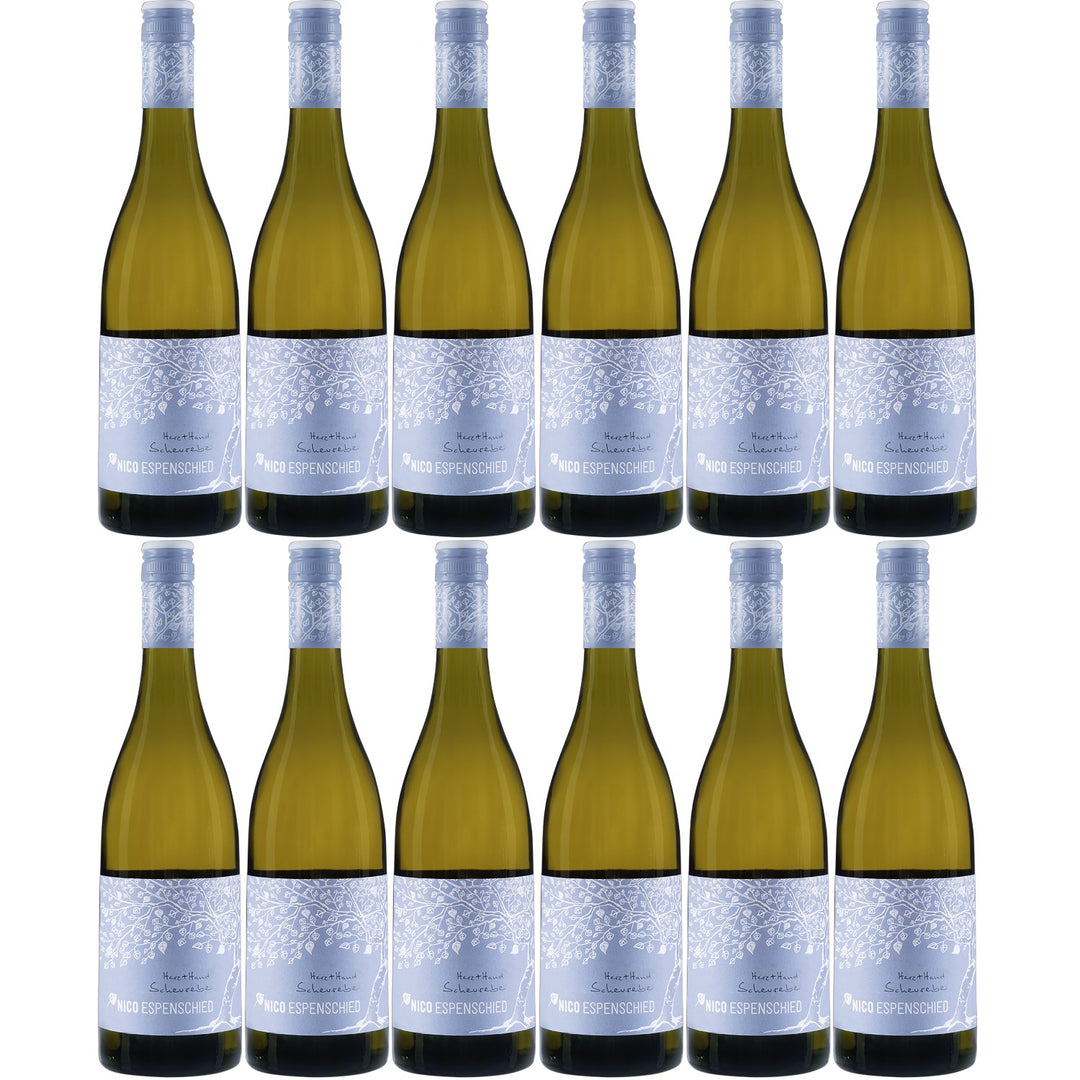 Nico Espenschied Scheurebe Herz + Hand Weißwein Wein trocken QbA (12 x 0.75l)