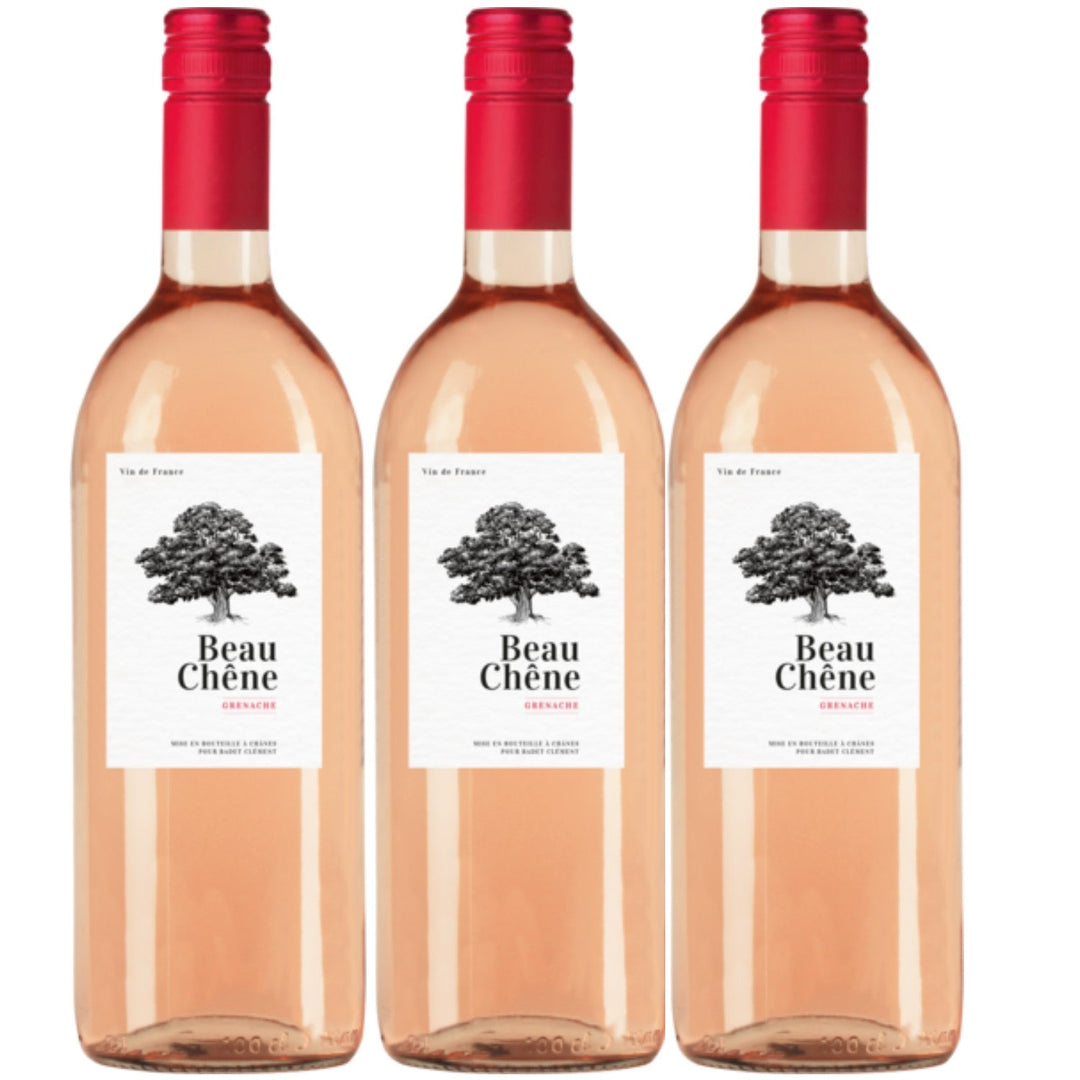 Beau Chêne Grenache Rosé Vin de France Roséwein Wein trocken Frankreich (3 x 0.75l) - Versanel -