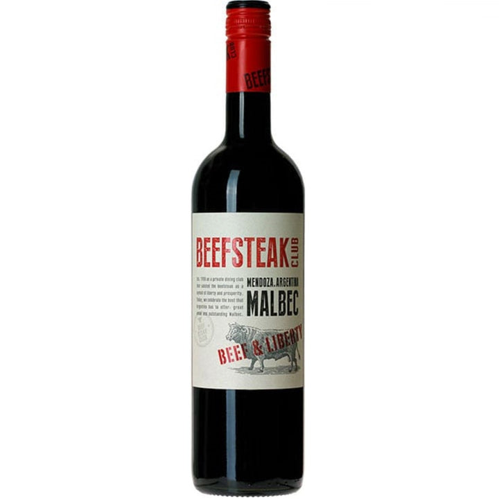 Beefsteak Club Beef & Liberty Malbec Rotwein Wein Trocken Argentinien (12 x 0,75l) - Versanel -