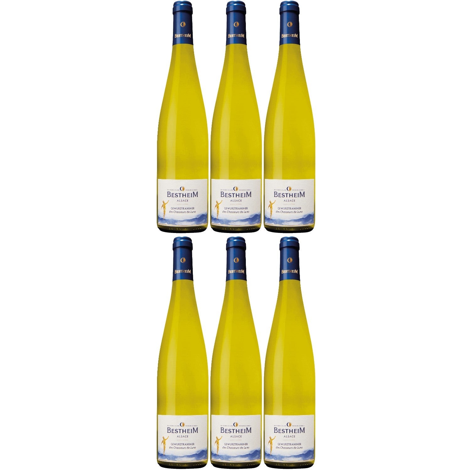 Bestheim Gewürztraminer Classic Alsace AOC Weißwein Wein halbtrocken Frankreich I Visando Paket (6 x 0,75l) - Versanel -