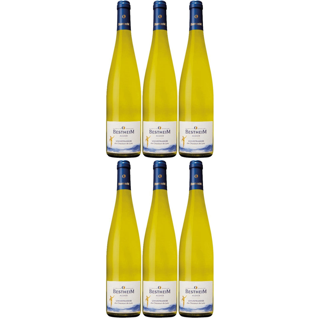 Bestheim Gewürztraminer Classic Alsace AOC Weißwein Wein halbtrocken Frankreich I Visando Paket (6 x 0,75l) - Versanel -