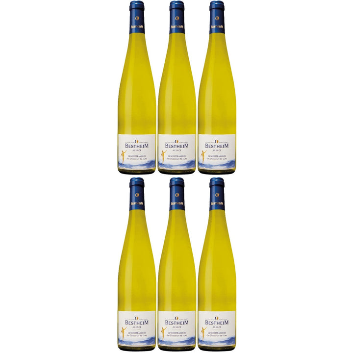 Bestheim Gewürztraminer Classic Alsace AOC Weißwein Wein halbtrocken Frankreich I Visando Paket (6 x 0,75l) - Versanel -