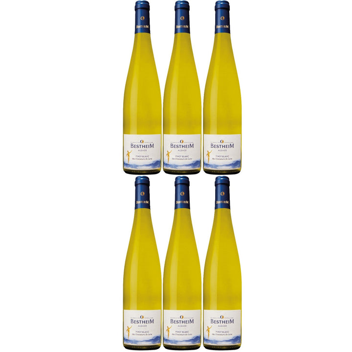 Bestheim Pinot Blanc Classic Alsace AOC Weißwein Wein trocken Frankreich I Visando Paket (6 x 0,75l) - Versanel -