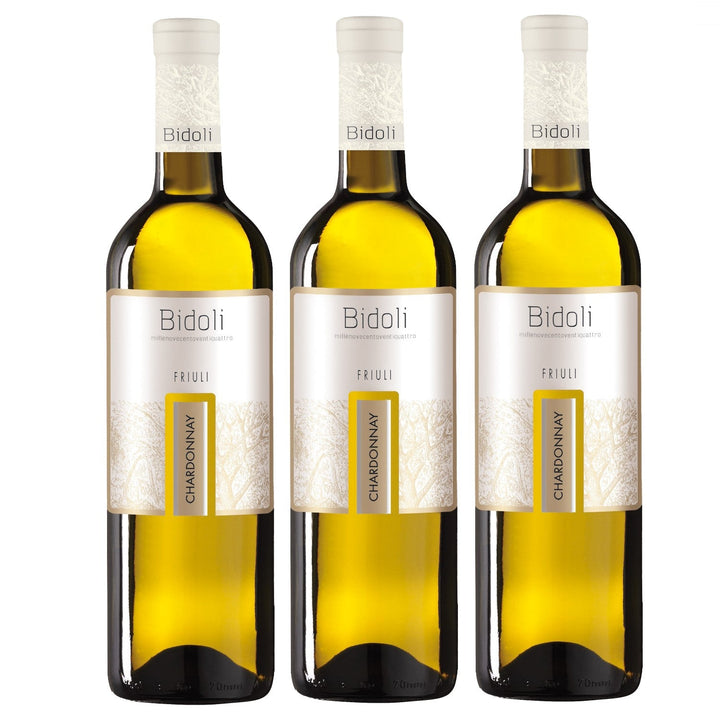 Bidoli Vini Chardonnay DOC Friuli Grave Weißwein Wein trocken Italien (3 x 0.75l) - Versanel -