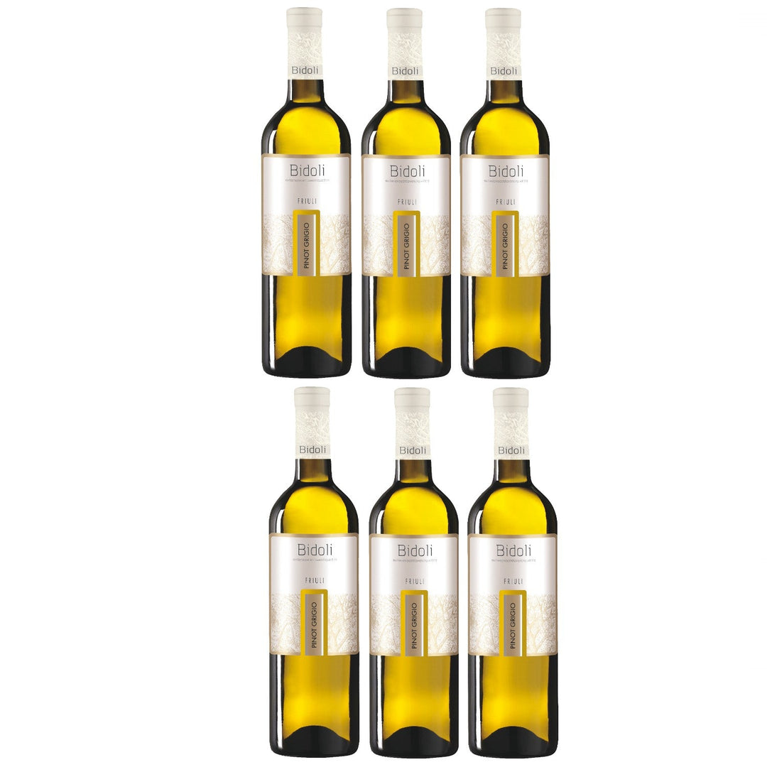 Bidoli Vini Pinot Grigio DOC Friuli Grave Weißwein Wein trocken Italien (6 x 0.75l) - Versanel -