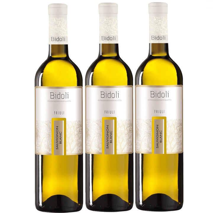 Bidoli Vini Sauvignon Blanc DOC Friuli Grave Weißwein Wein trocken Italien (3 x 0.75l) - Versanel -