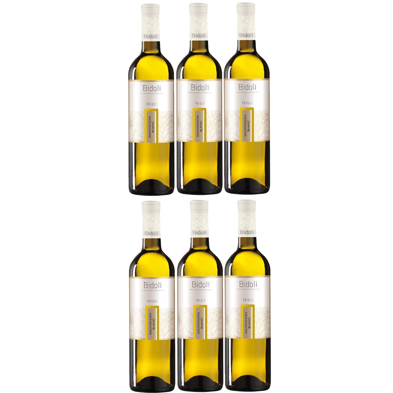 Bidoli Vini Sauvignon Blanc DOC Friuli Grave Weißwein Wein trocken Italien (6 x 0.75l) - Versanel -