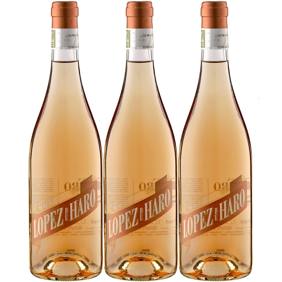 Bodega Classica Hacienda López de Haro Rosado DOCa Roséwein Wein Trocken Spanien (3 x 0.75l) - Versanel -