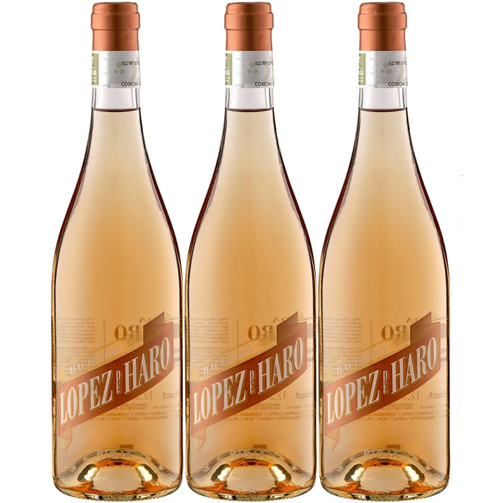 Bodega Classica Hacienda López de Haro Rosado DOCa Roséwein Wein Trocken Spanien (3 x 0.75l) - Versanel -
