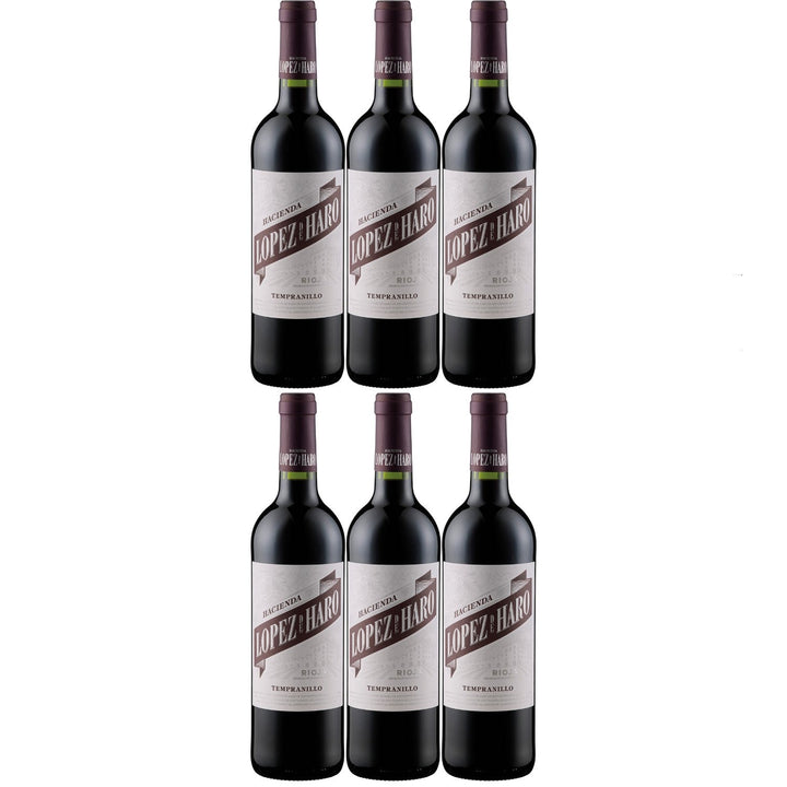Bodega Classica Hacienda López de Haro Tempranillo DOCa Rotwein Wein Trocken Spanien (6 x 0.75l) - Versanel -