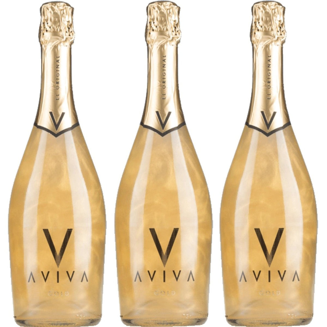 Bodega Torre Oria Aviva Sparkling Gold süß Schaumwein Weiss Spanien (3 x 0,75l) - Versanel -