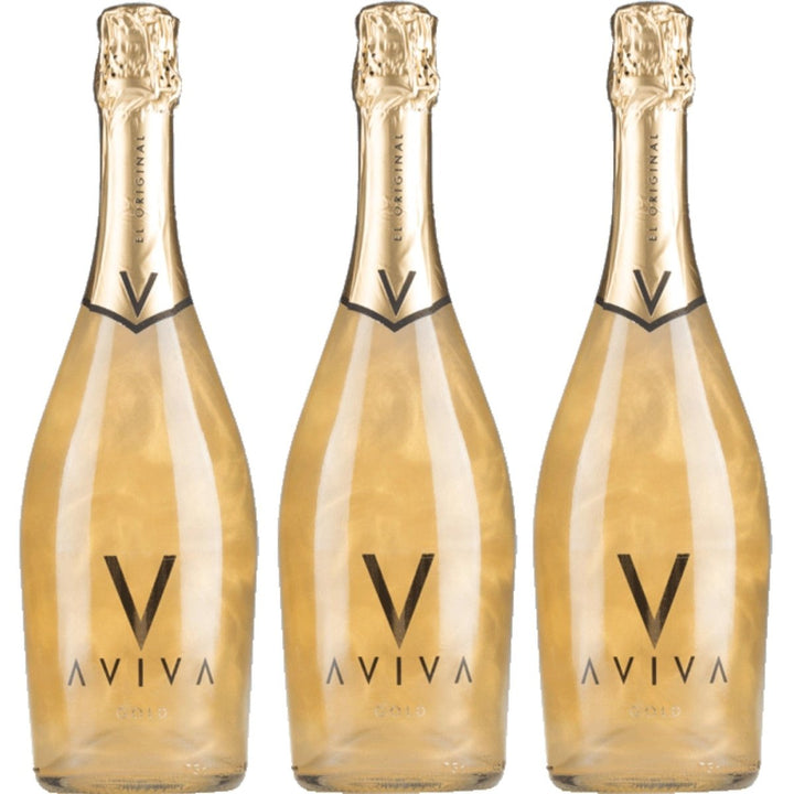 Bodega Torre Oria Aviva Sparkling Gold süß Schaumwein Weiss Spanien (3 x 0,75l) - Versanel -