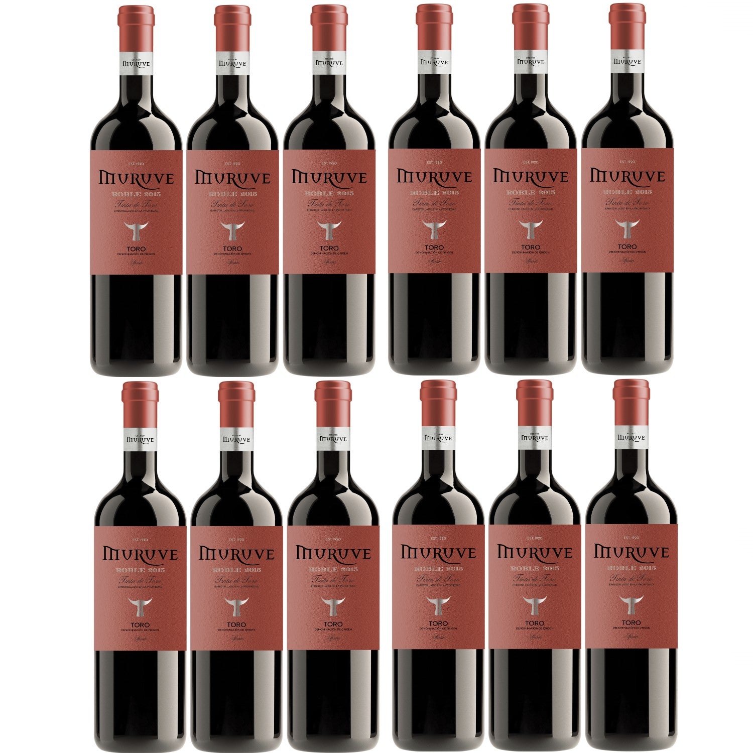 Bodegas Frutos Villar Muruve Tinto Roble Toro DO Rotwein Wein trocken Spanien (12 x 0.75l) - Versanel -