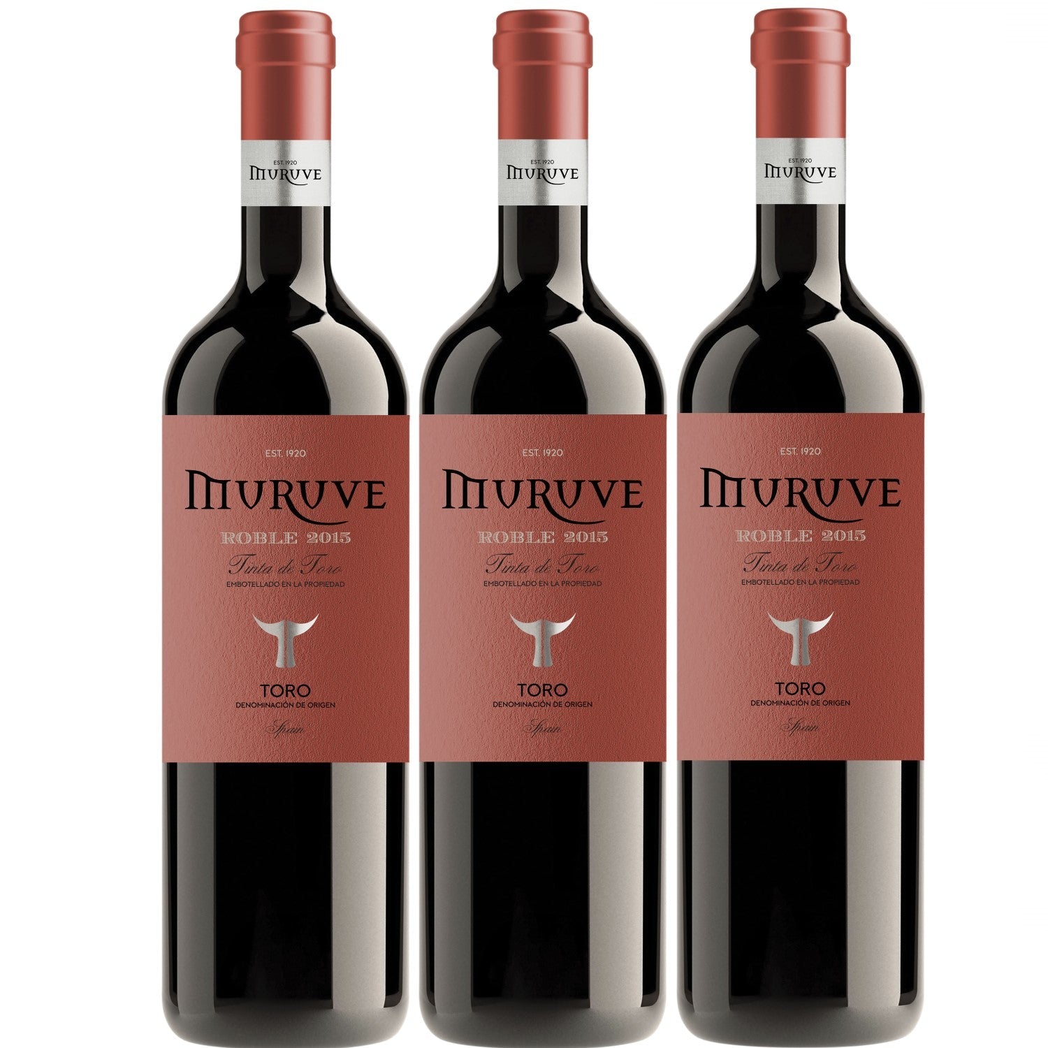 Bodegas Frutos Villar Muruve Tinto Roble Toro DO Rotwein Wein trocken Spanien (3 x 0.75l) - Versanel -