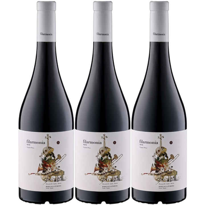 Bodegas la Purisima Filarmonia D.O. BIO Wein Rotwein Halbtrocken Spanien (3 x 0,75l) - Versanel -