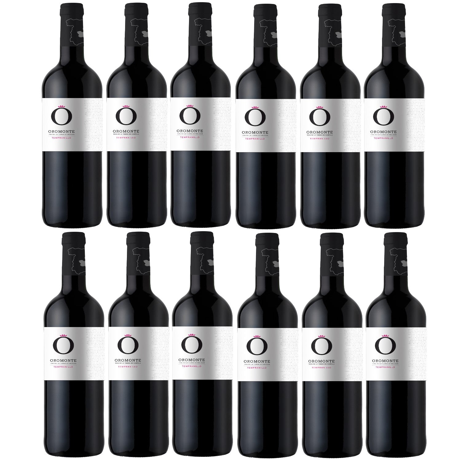 Bodegas Navarro Lopez Oromonte Tempranillo Rotwein Wein trocken Spanien (12 x 0.75l) - Versanel -