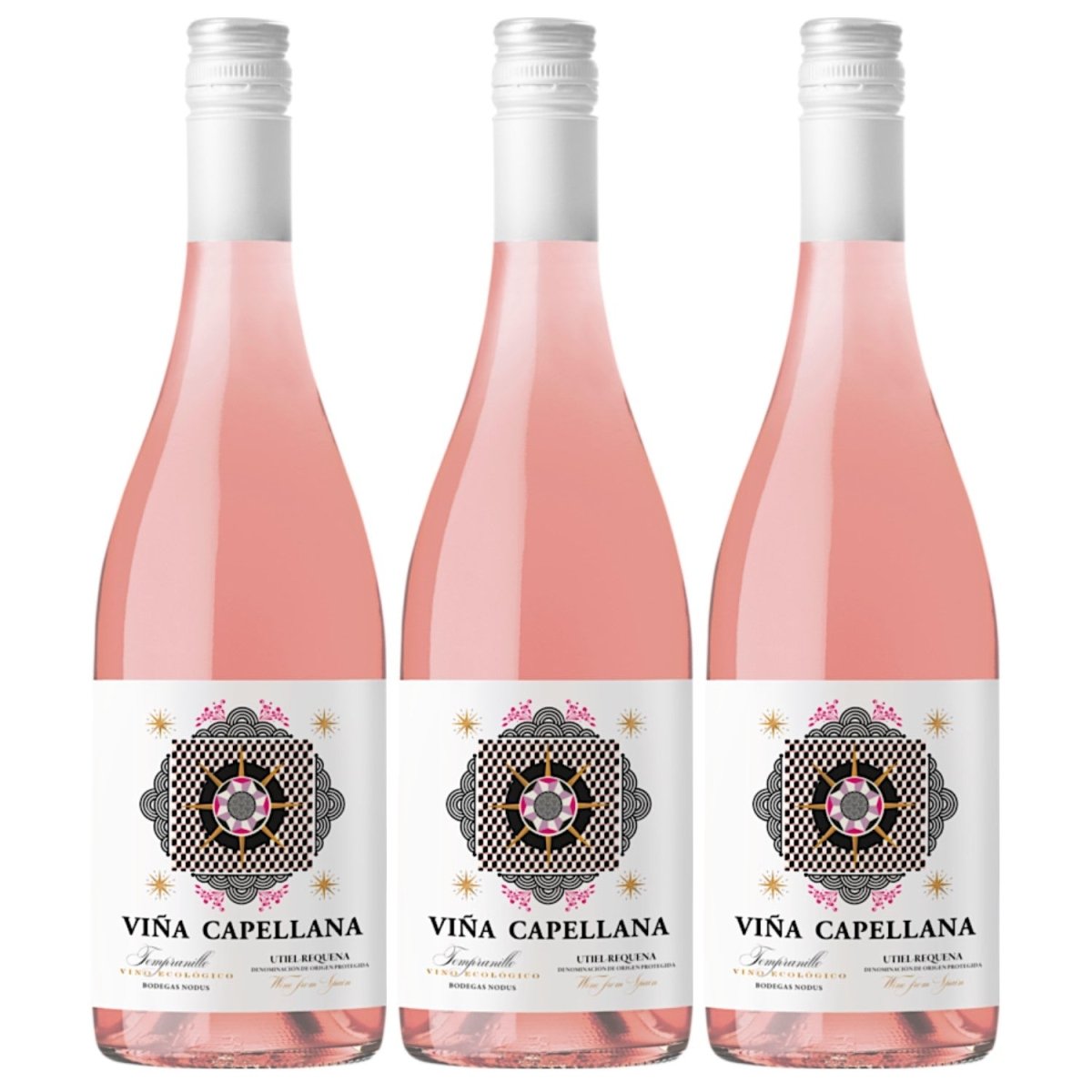 Bodegas Nodus Viña Capellana Rosado Trocken Roséwein Bio Spanien (3 x 0,75 l) - Versanel -