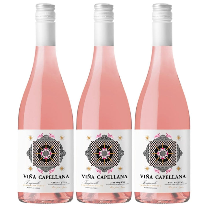 Bodegas Nodus Viña Capellana Rosado Trocken Roséwein Bio Spanien (3 x 0,75 l) - Versanel -