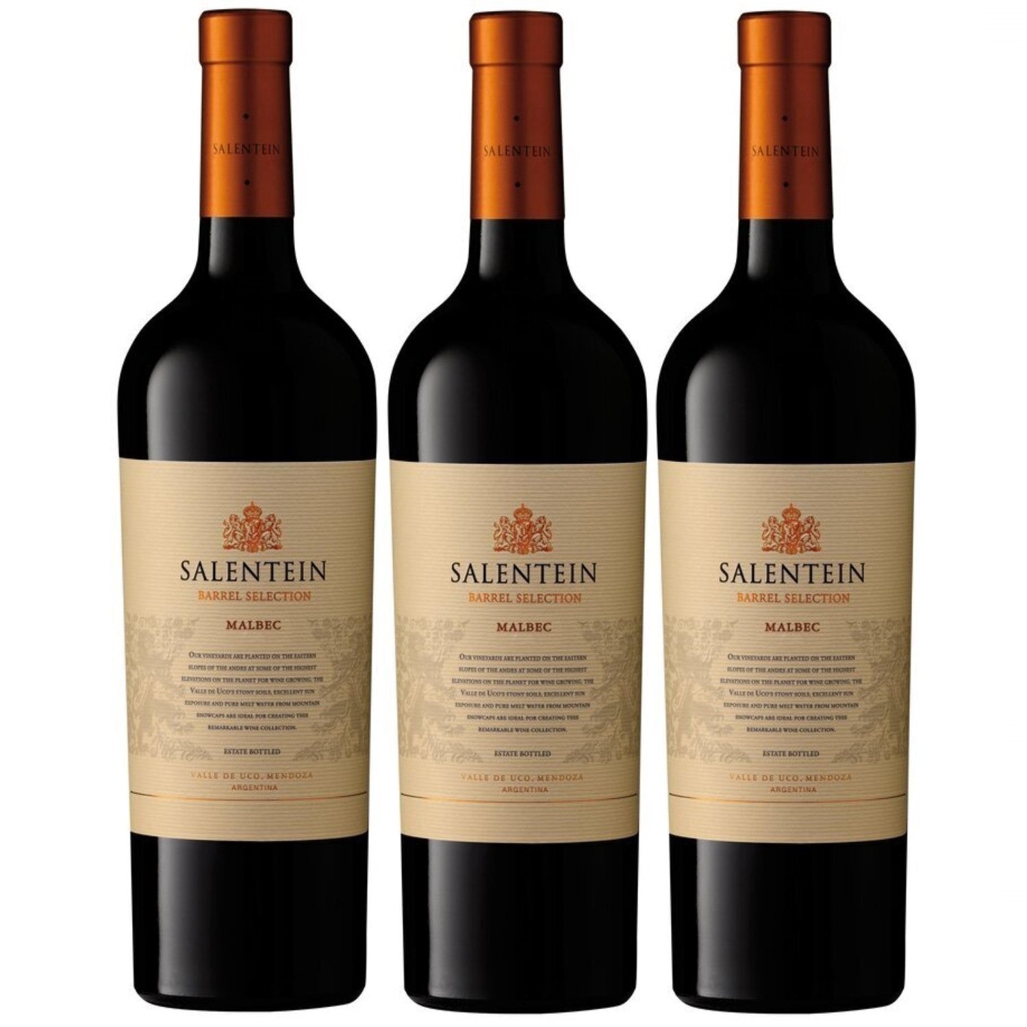 Bodegas Salentein Barrel Selection Merlot Rotwein Wein trocken Argentinien (3 x 0.75l) - Versanel -