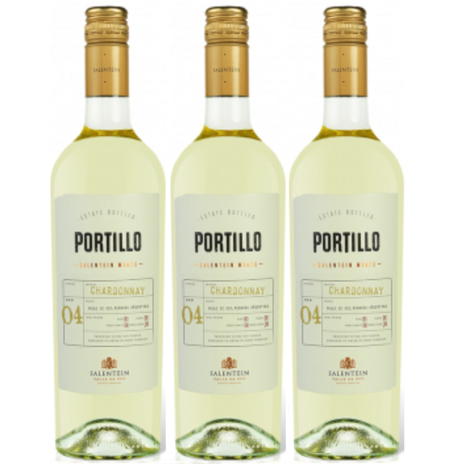 Bodegas Salentein Portillo Chardonnay Weißwein Wein trocken Argentinien (3 x 0.75l) - Versanel -