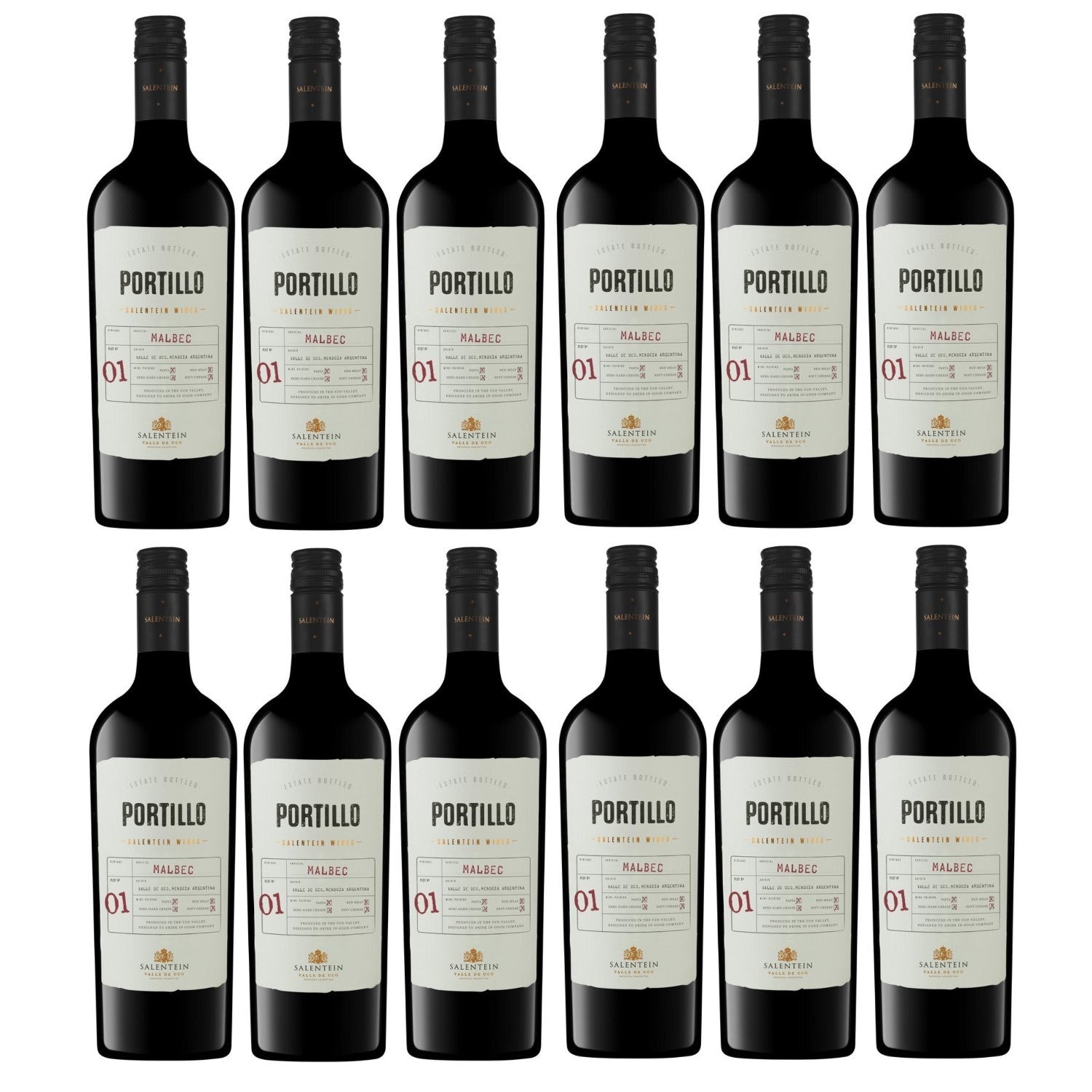 Bodegas Salentein Portillo Malbec Rotwein Wein trocken Argentinien (12 x 0.75l) - Versanel -