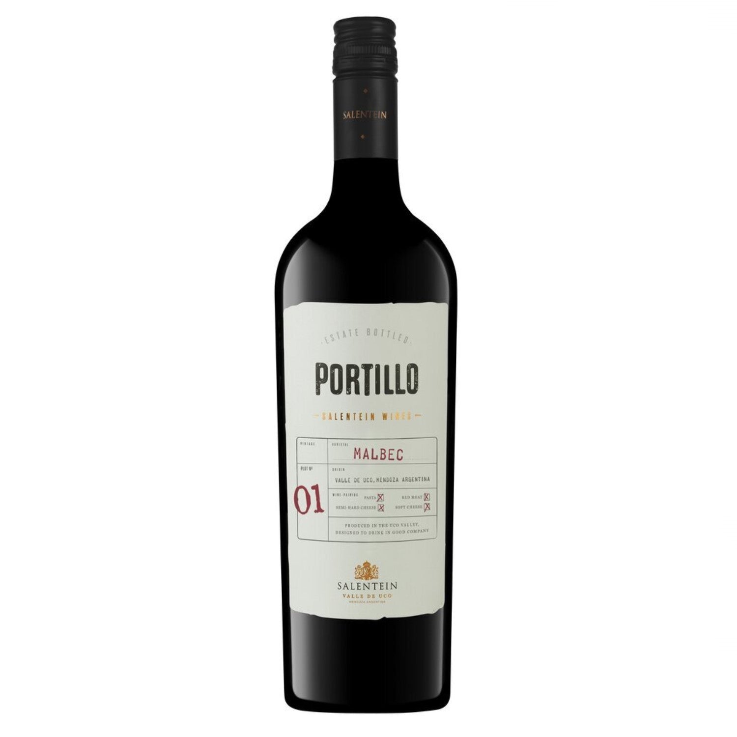 Bodegas Salentein Portillo Malbec Rotwein Wein trocken Argentinien (3 x 0.75l) - Versanel -