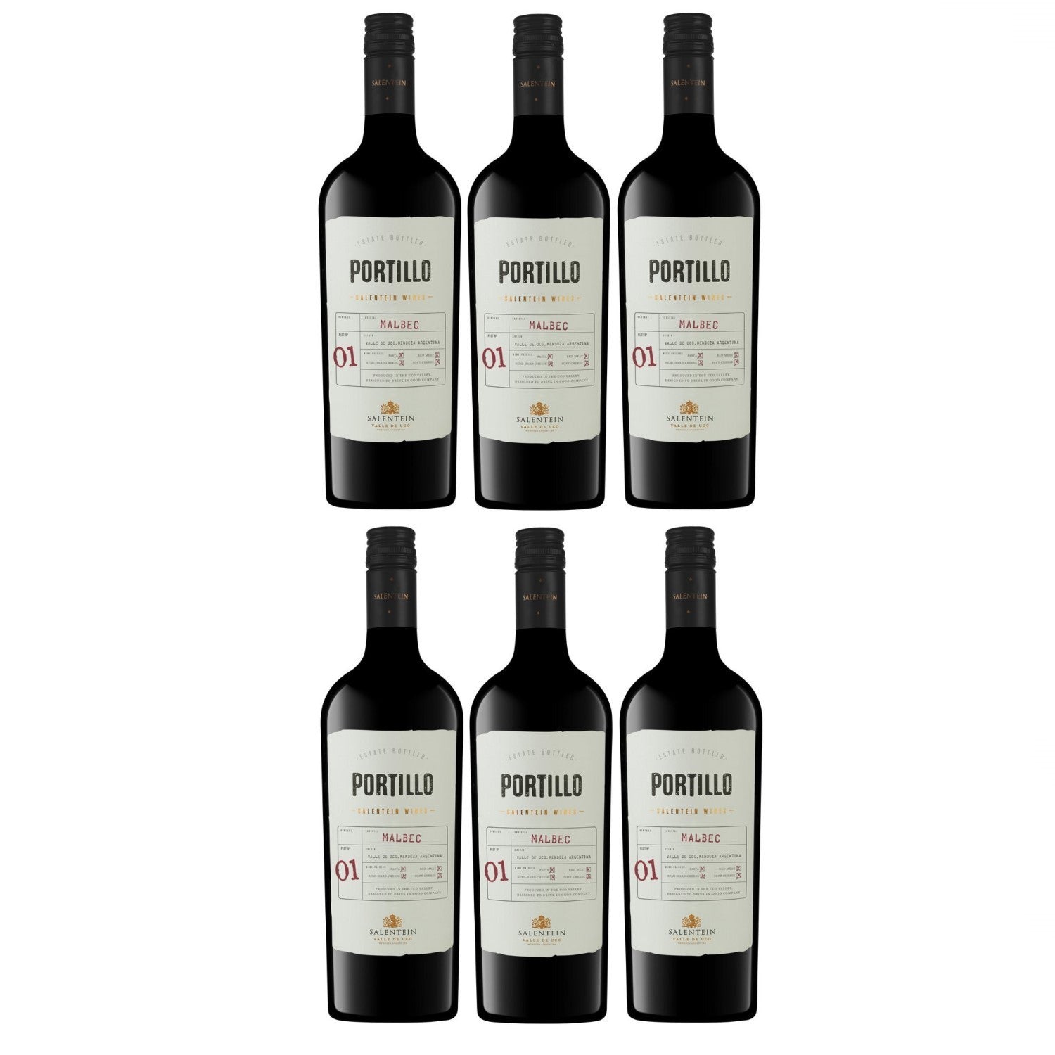 Bodegas Salentein Portillo Malbec Rotwein Wein trocken Argentinien (6 x 0.75l) - Versanel -