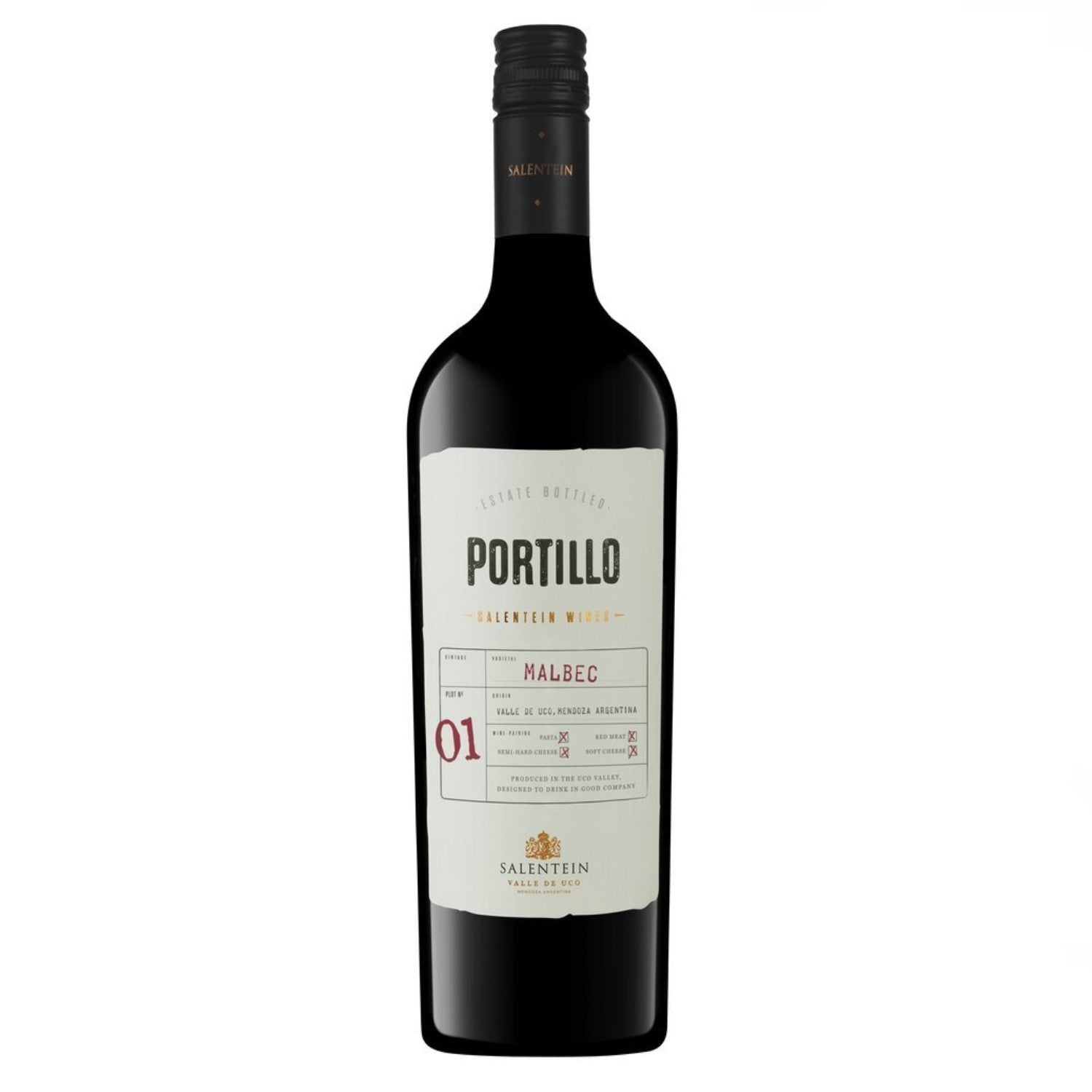 Bodegas Salentein Portillo Malbec Rotwein Wein trocken Argentinien (6 x 0.75l) - Versanel -