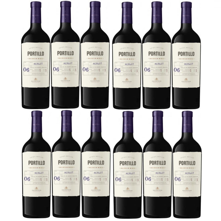 Bodegas Salentein Portillo Merlot Rotwein Wein trocken Argentinien (12 x 0.75l) - Versanel -