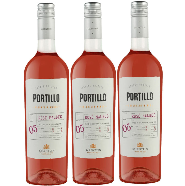 Bodegas Salentein Portillo Rosé Malbec Roséwein Wein trocken Argentinien (3 x 0.75l) - Versanel -