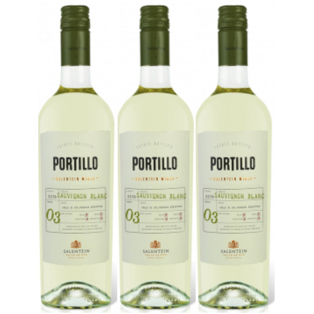 Bodegas Salentein Portillo Sauvignon Blanc Weißwein Wein trocken Argentinien (3 x 0.75l) - Versanel -