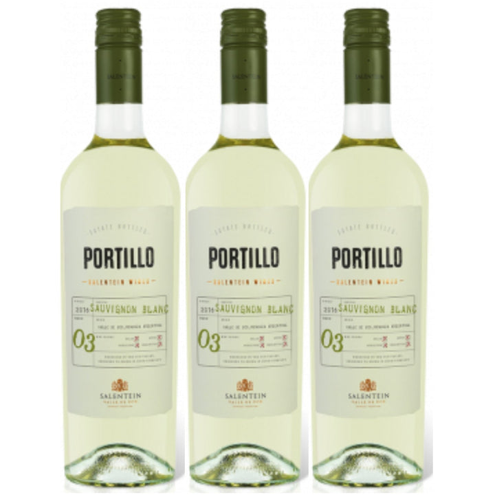 Bodegas Salentein Portillo Sauvignon Blanc Weißwein Wein trocken Argentinien (3 x 0.75l) - Versanel -