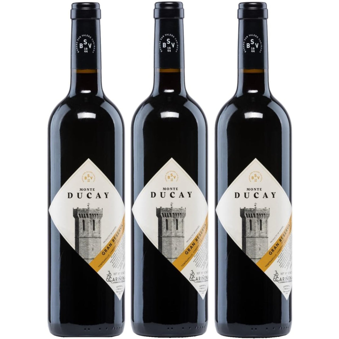 Bodegas San Valero Monte Ducay Gran Reserva Vegan Rotwein Wein Trocken Spanien (3 x 0,75l) - Versanel -