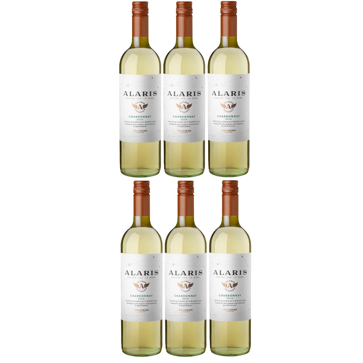Bodegas Trapiche Alaris Chardonnay Weißwein Wein trocken Argentinien (6 x 0.75l) - Versanel -