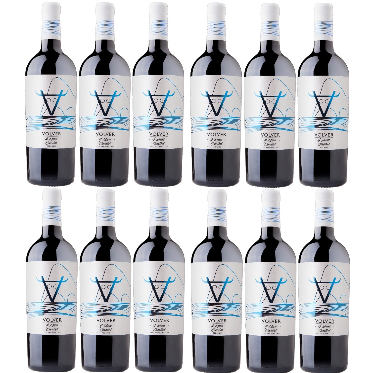 Bodegas Volver 4 Meses Cencibel Vdt Castilla Rotwein Wein trocken Spanien (12 x 0.75l) - Versanel -