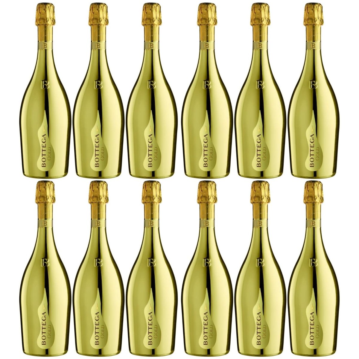 Bottega Gold Prosecco Spumante Brut DOC Schaumwein Italien (12 x 0,75l) - Versanel -