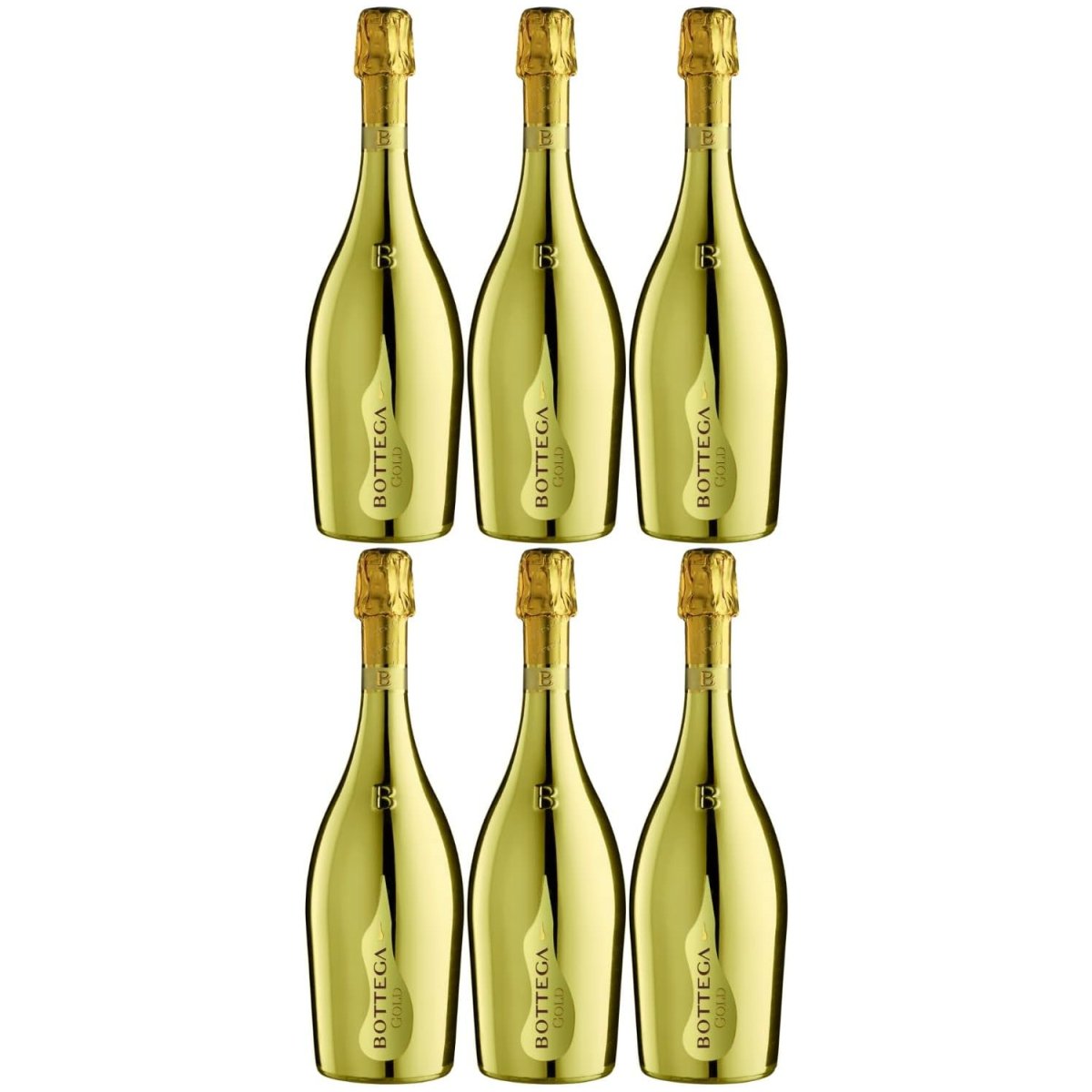 Bottega Gold Prosecco Spumante Brut DOC Schaumwein Italien (6 x 0,75l) - Versanel -